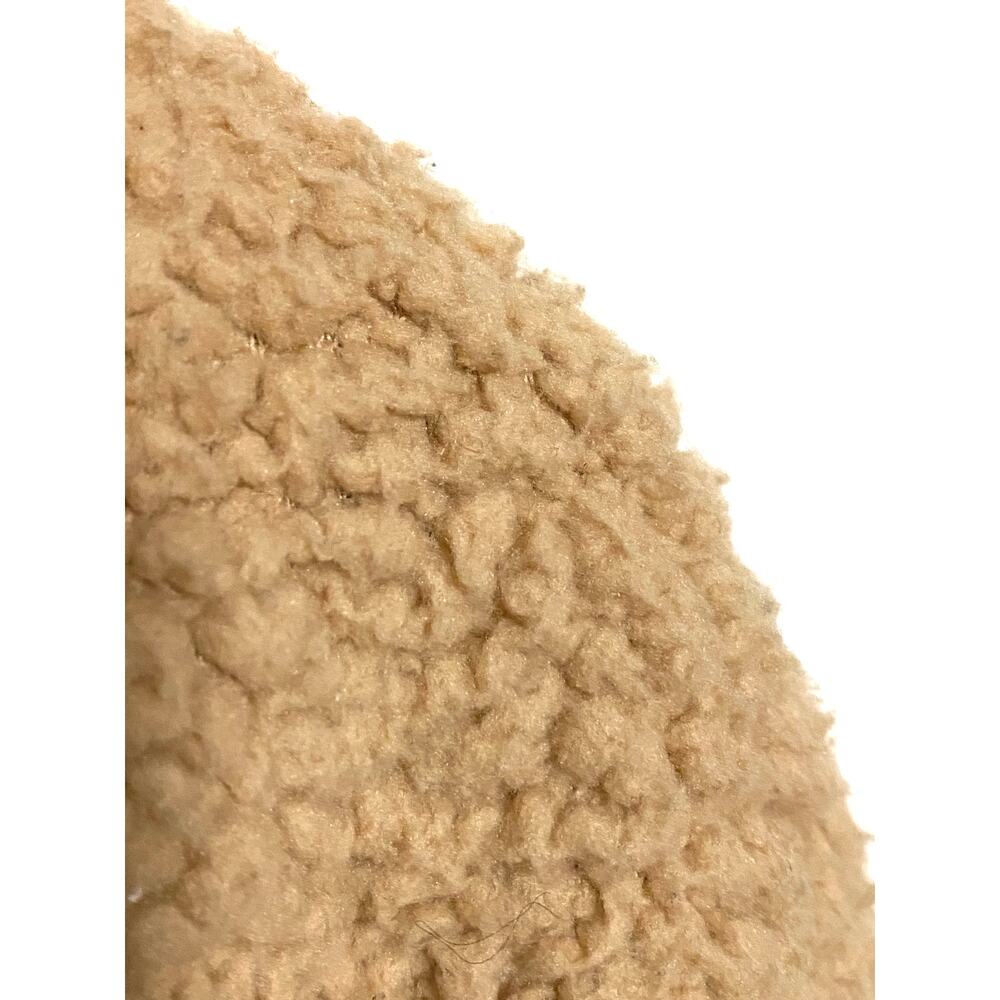 Hollister Sherpa Teddy Bear Coat Jacket Womens L Winter Cozy Indie Sleaze Fuzzy - Picture 5 of 7